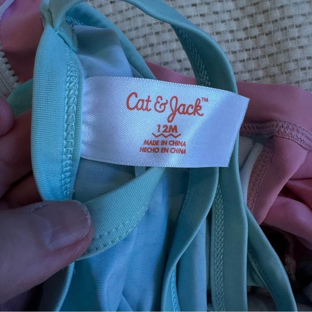 Bundle of 2 baby girl swimsuits 12 months